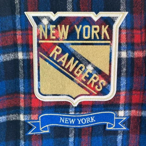 Men’s New NY Rangers Jacket Sz S Official Licensed Goods 2 Pkts In&Out Zip Frnt - Picture 3 of 16